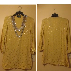 Monisha Jaising embellished kurta tunic size XL